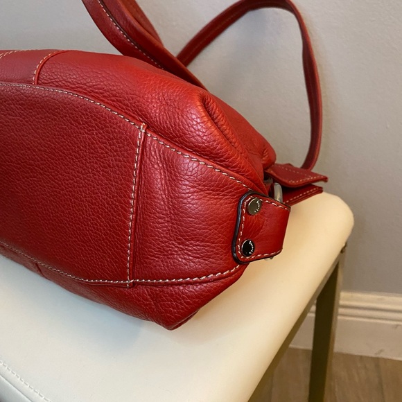EUC Tignanello Red Leather bag - Picture 10 of 15